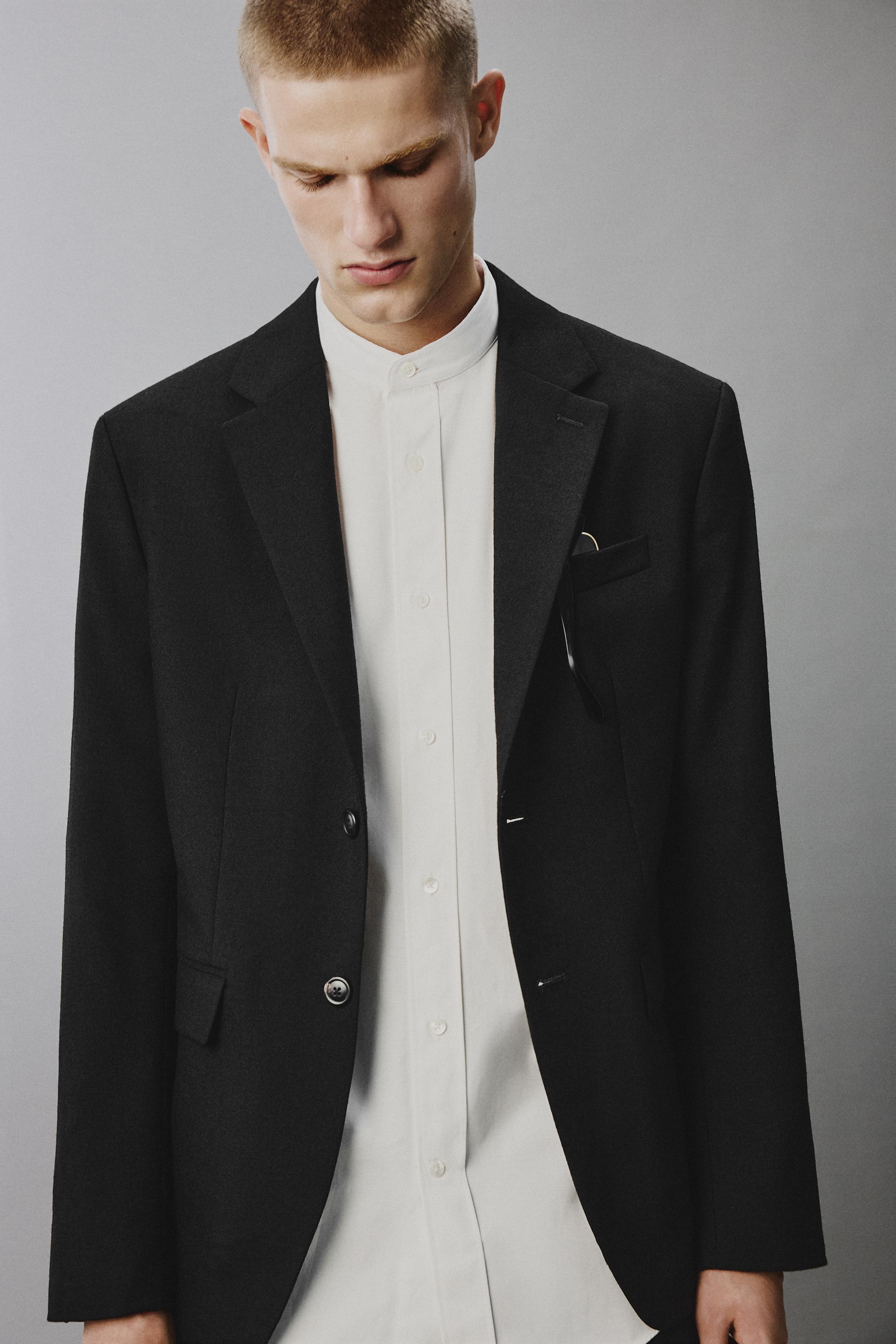 100% WOOL SUIT BLAZER